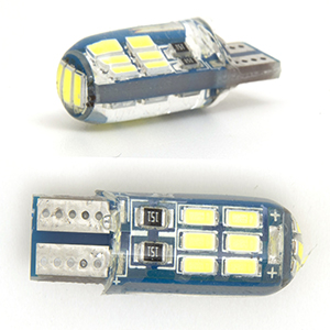 T10-15SMD-4014-S15 Светодиодная лампа силикон 12 вольт. T10-KD-S15-15SMD4014. (W5W) L111