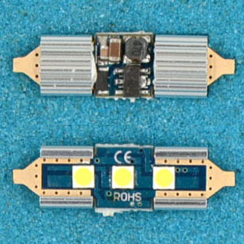 31MM-3SMD-3030-CAN Светодиодная лампа F31mm 3030 3smd canbus 10-30V AC L027