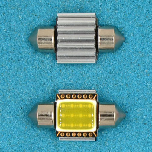 31MM-COB-SOBT Светодиодная лампа софит 31мм 12 вольт. с радиатором L027