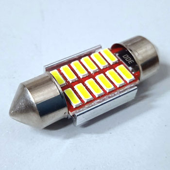 31MM-12SMD-4014-CAN Светодиодная лампа. Софит 31 мм 12 smd 4014 12 вольт. L-155
